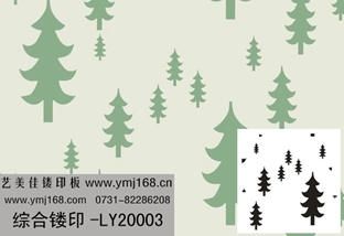 無縫壁紙鏤印-LY20003