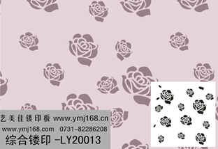 無縫壁紙鏤印-LY20013