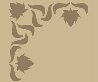 邊角墻花鏤印-LY50004