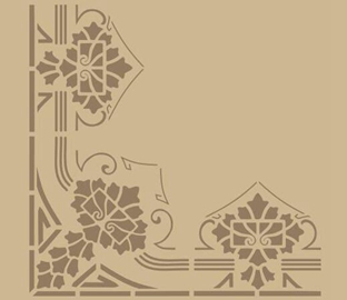 邊角墻花鏤印-LY50008