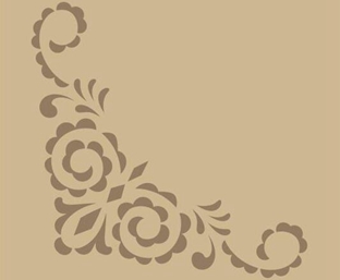 邊角墻花鏤印-LY50009