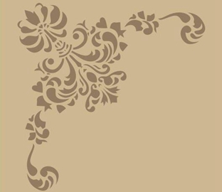 邊角墻花鏤印-LY50011