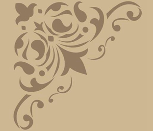 邊角墻花鏤印-LY50014