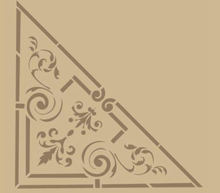 邊角墻花鏤印-LY50015