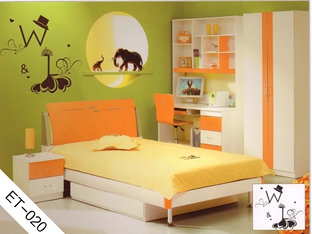 兒童房背景墻貼-ET020