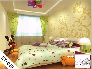 兒童房背景墻貼-ET029