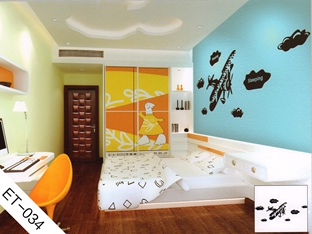 兒童房背景墻貼-ET034