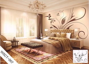 臥室床頭背景墻貼-WSCT007